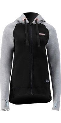 2023 Prolimit Frauen 1.5mm Neoprenanzug Zipped SUP Hoody 14715 - Light Grey / Black